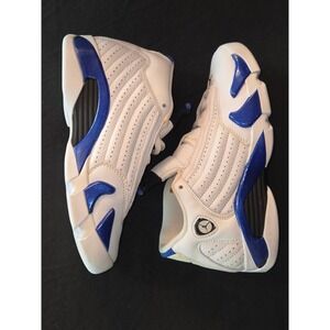 Air Jordan 14 XIV Retro White Hyper Royal Youth Size 3.5 Sneakers Shoes